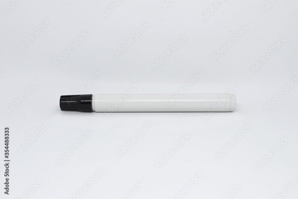 Black Whiteboard Marker Isolated on White Background Black Whiteboard Marker Isolated on White Background