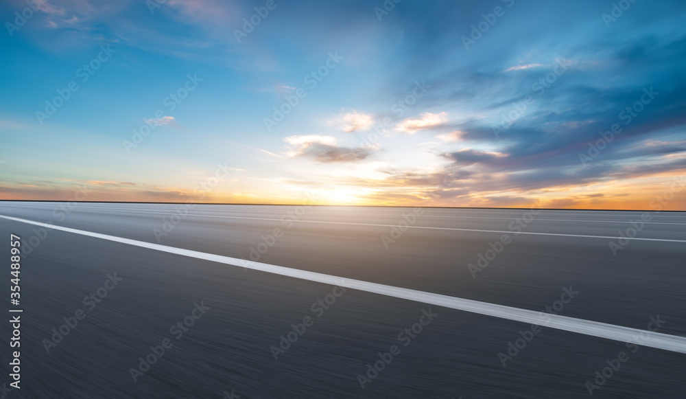 Road and sky clouds with empty foreground Road and sky clouds with empty foreground