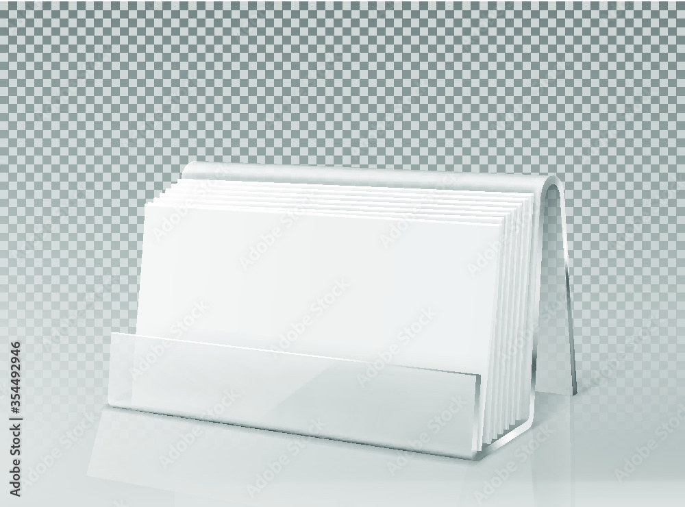 The business card holder. Vector illustration The business card holder. Vector illustration