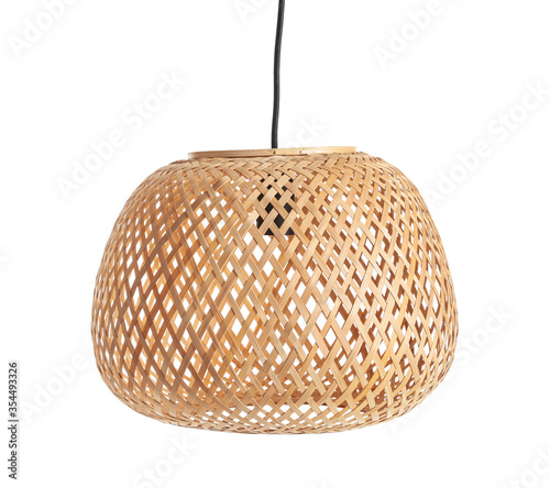 Stylish lamp on white background