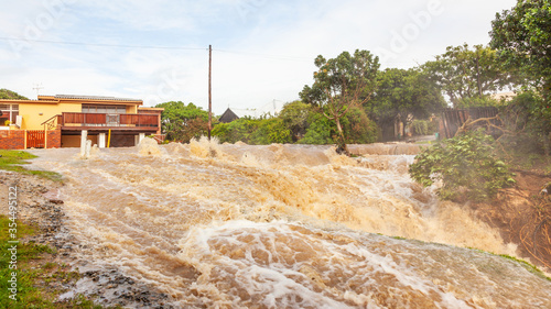 Floodwaters in South Africa