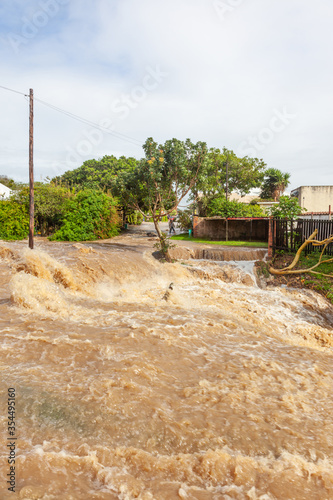 Floodwaters in South Africa