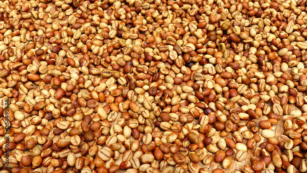 Close up of coffee beans for background Close up of coffee beans for background