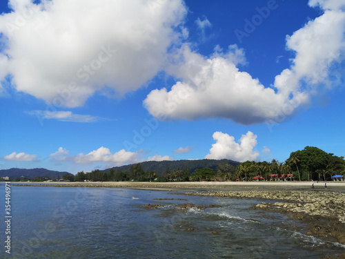 clouds over the lake
