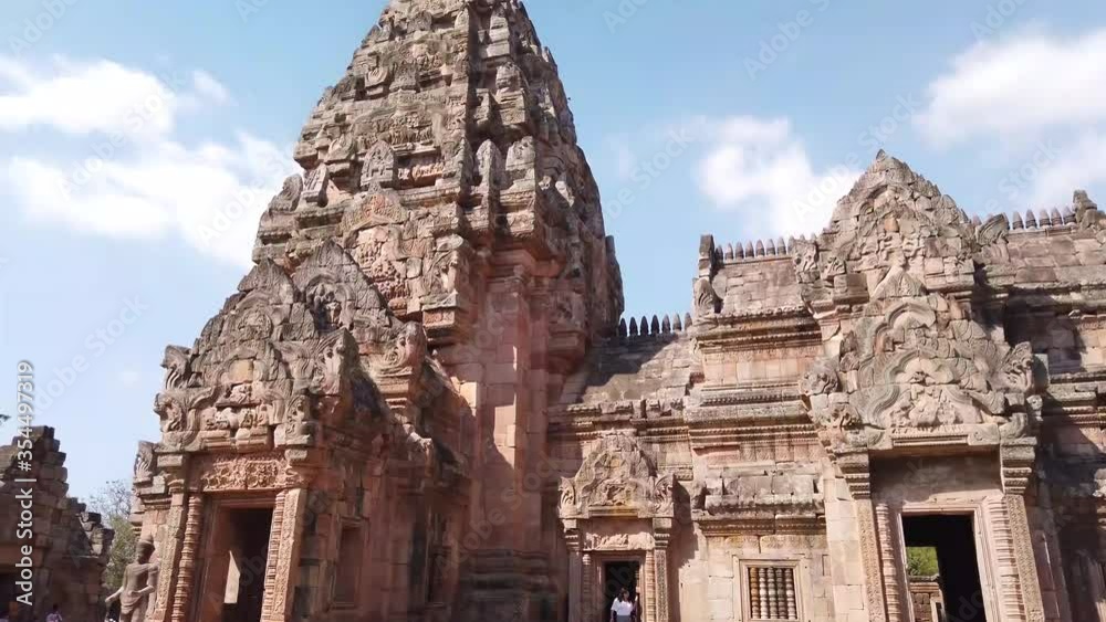 Ancient Prasat Hin Phnom Rung (Phnom Rung Rock Castle), The Historical Landmark of Burirum Province, Thailand Ancient Prasat Hin Phnom Rung (Phnom Rung Rock Castle), The Historical Landmark of Burirum Province, Thailand