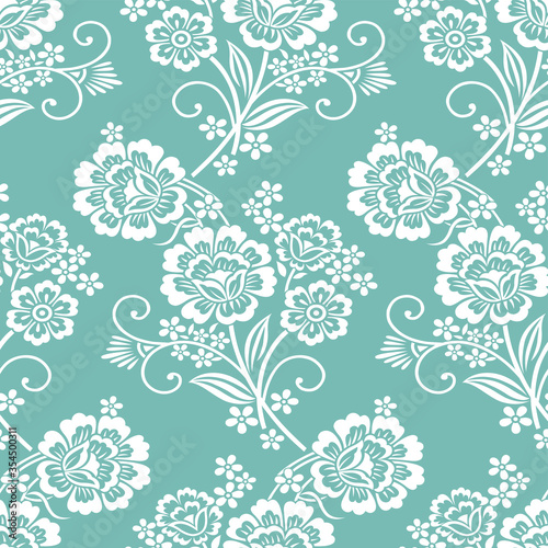 Seamless vintage flower pattern design