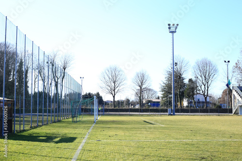 Bessica, Italy, 02/08/2020 , Bessica's soccer field. photo