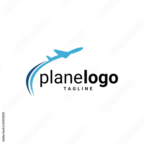 Airplane Logo Template Design Vector