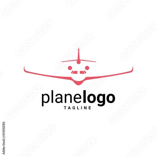 Airplane Logo Template Design Vector