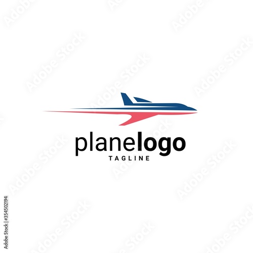 Airplane Logo Template Design Vector