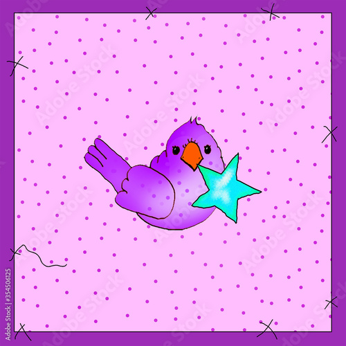 Bird with star