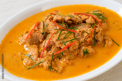 panang curry with pork