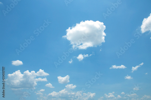 Blue sky background and white clouds soft