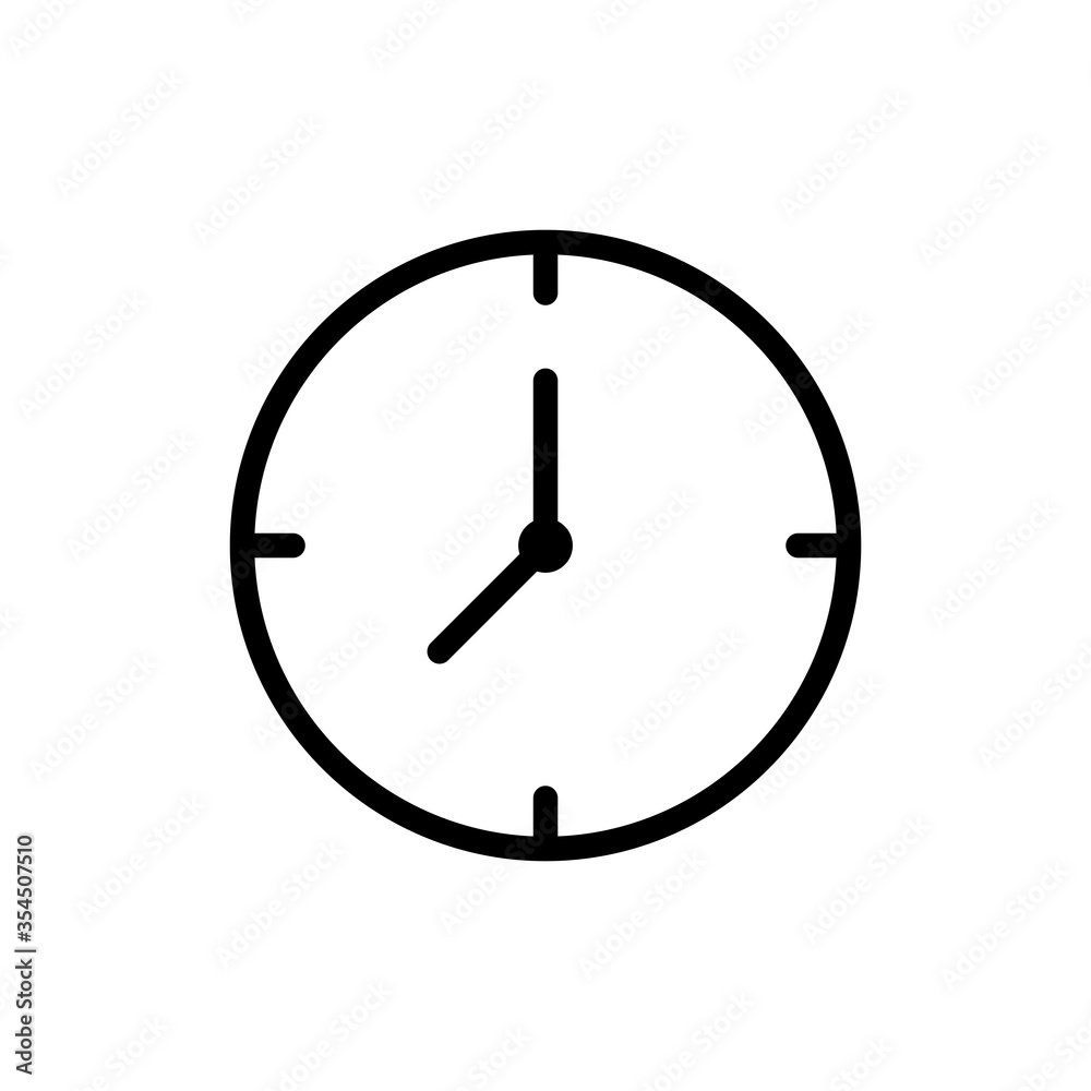 Clock icon vector design templates Clock icon vector design templates