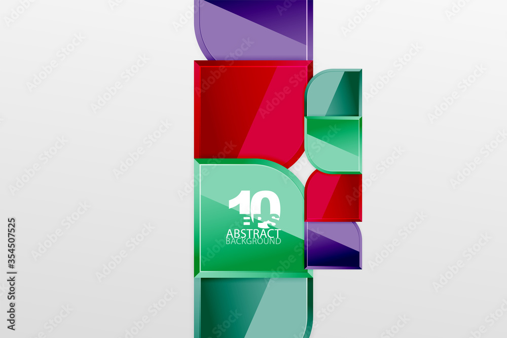 Glossy glass squares with round elements geometric composition. Abstract geometric background with 3d effect composition For Wallpaper, Banner, Background, Card, Book Illustration, landing page Glossy glass squares with round elements geometric composition. Abstract geometric background with 3d effect composition For Wallpaper, Banner, Background, Card, Book Illustration, landing page