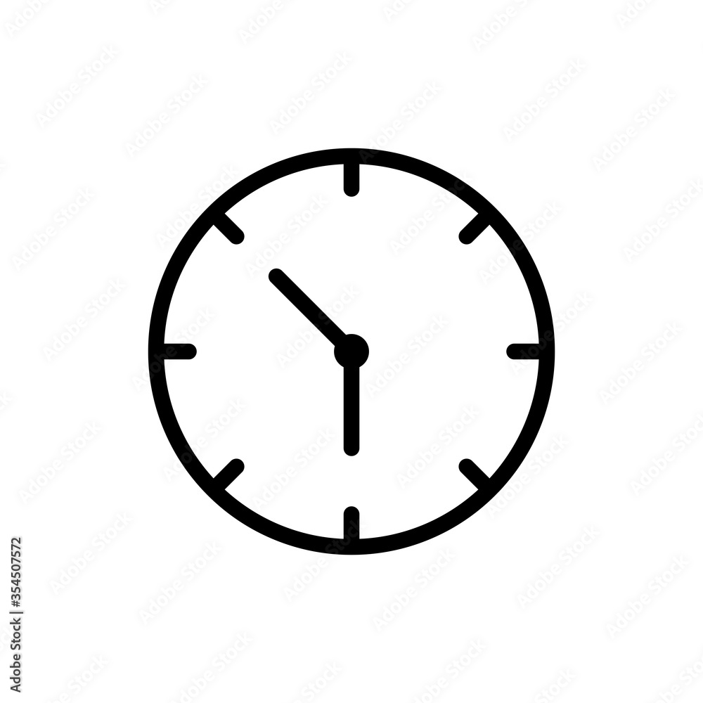 Clock icon vector design templates Clock icon vector design templates