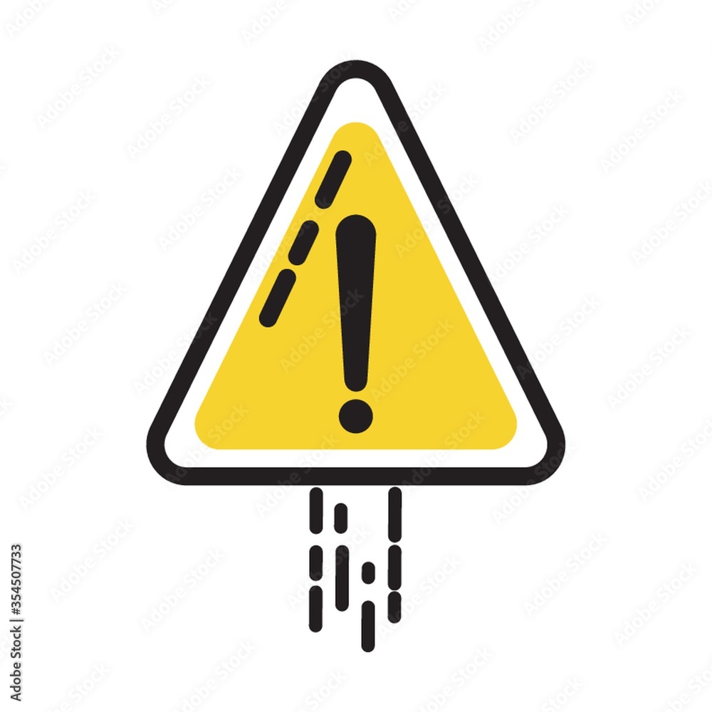 Danger ahead sign Danger ahead sign