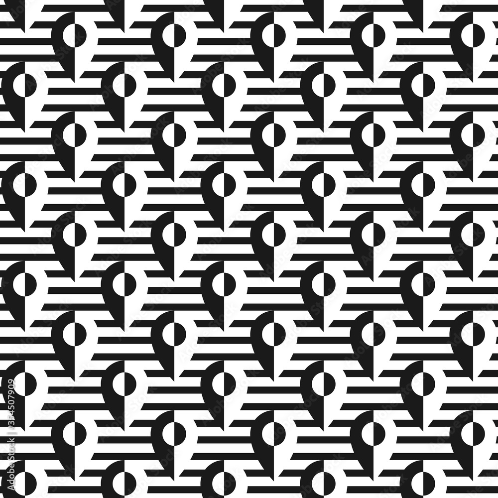 Seamless pattern with location icon