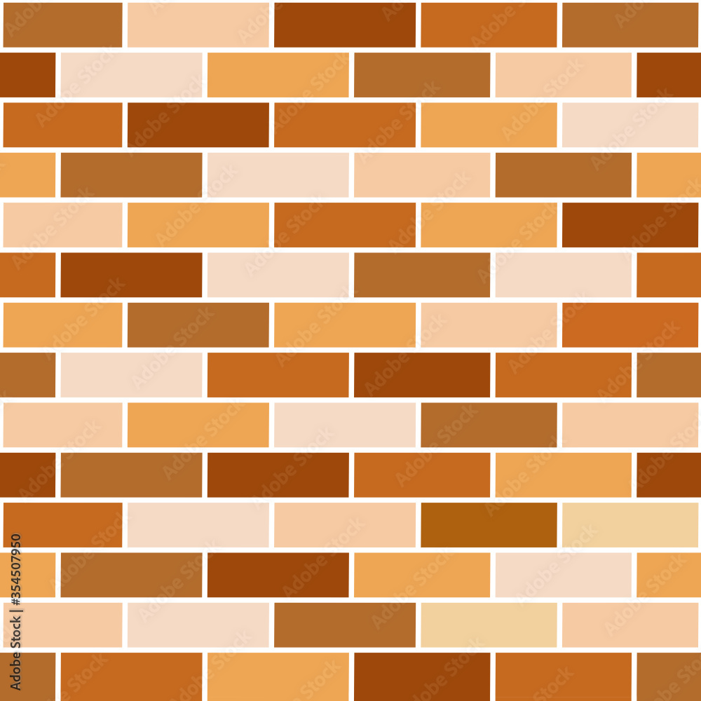 Obraz premium Brown brick wall background.