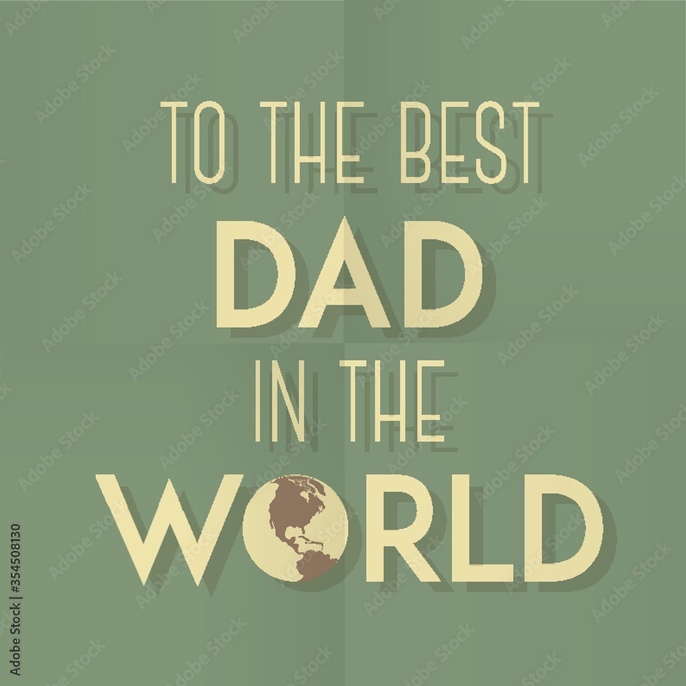 Fototapeta premium Father's day poster