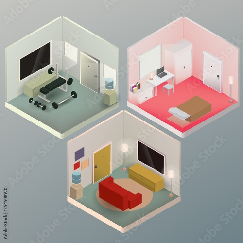 Isometric rooms