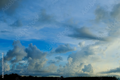 clouds over the city