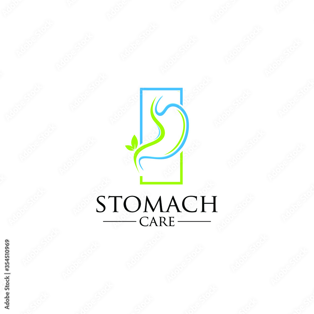 stomach care logo. icon designs concept vector illustration stomach care logo. icon designs concept vector illustration