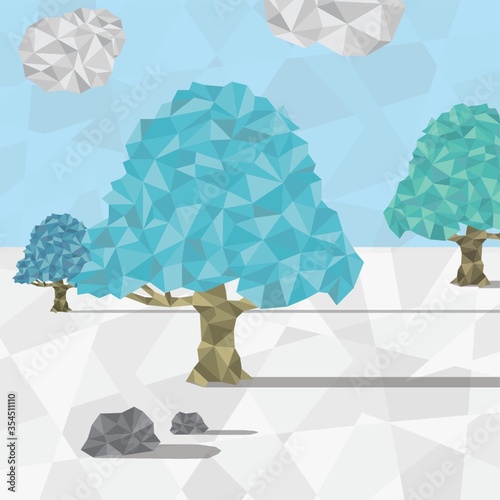 Faceted landscape
