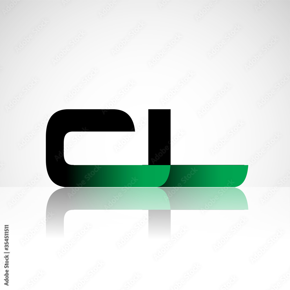 Initial letter CL uppercase modern and simple logo linked green and black colored, isolated in white background. Vector design for company identity. Initial letter CL uppercase modern and simple logo linked green and black colored, isolated in white background. Vector design for company identity.