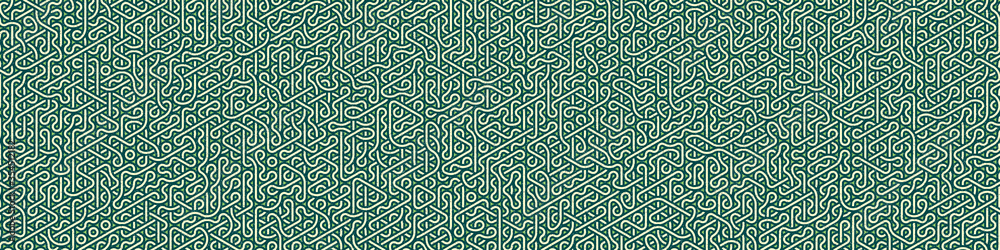 Fototapeta premium Colour Hexagon Tile Connection art background design illustration