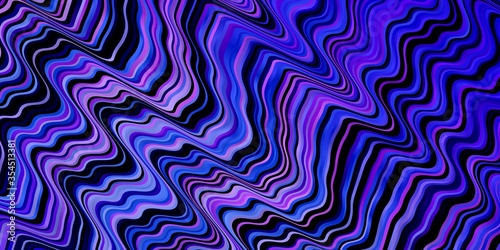 Light Pink, Blue vector texture with curves. Colorful illustration, which consists of curves. Pattern for ads, commercials.