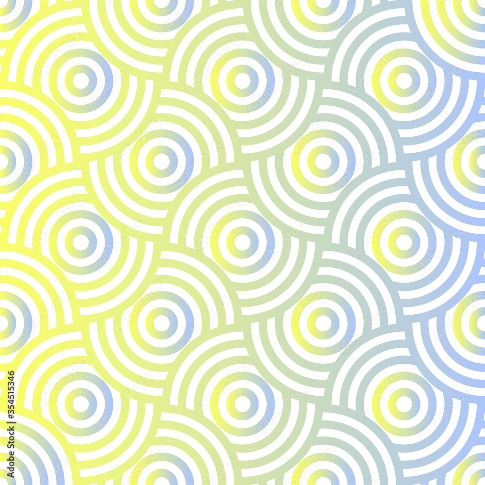 overlapping circle line with color background. overlapping circle line with color background.