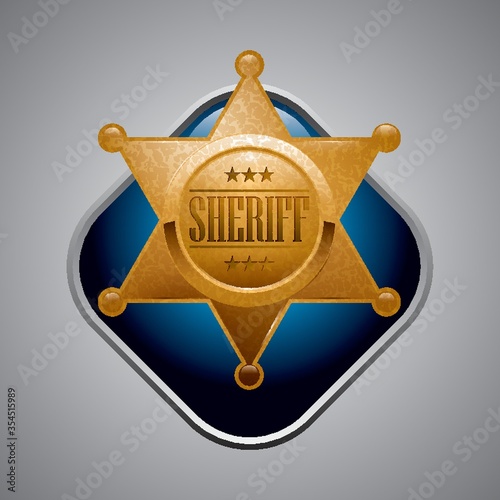 Sheriff star badge