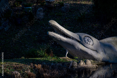 Crystal Palace Dinosaurs in Crystal Palace Park, London, England, United Kingdom photo