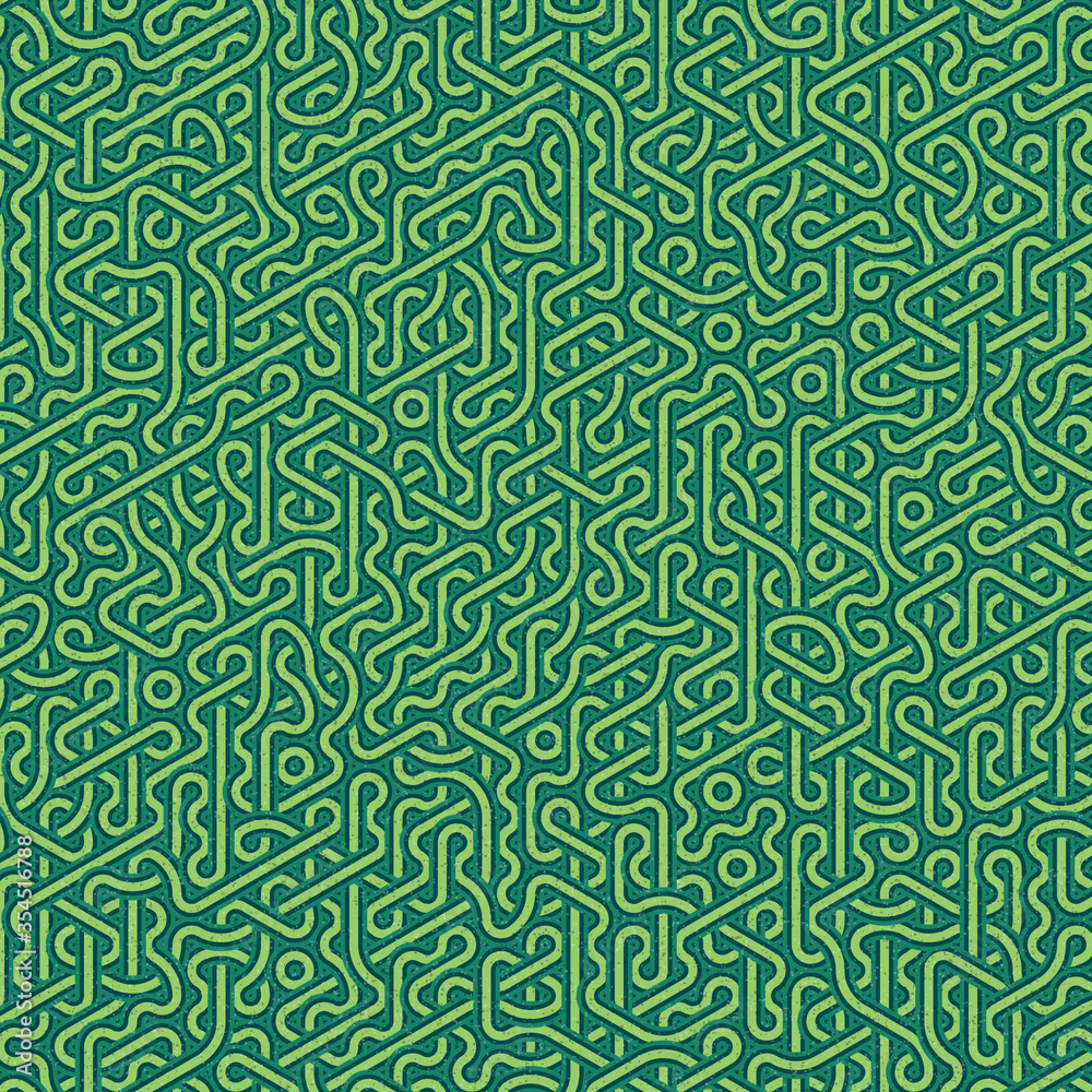 Colour Hexagon Tile Connection art background design illustration