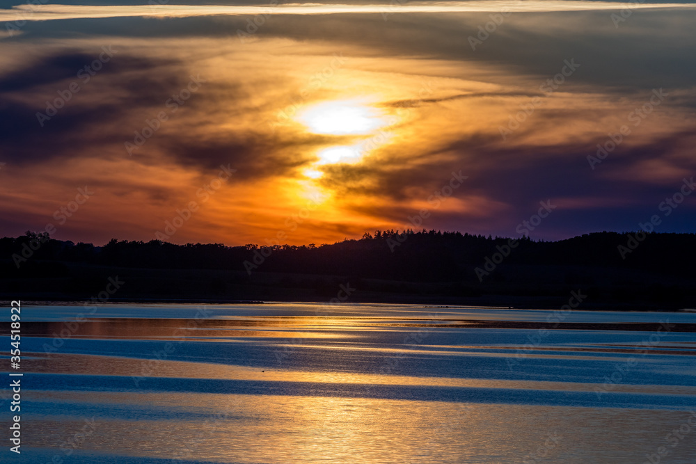 Fototapeta premium sunset in denmark