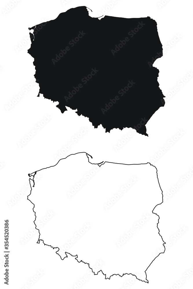 Obraz na plátně Poland Country Map