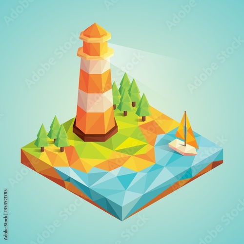 Isometric seaport