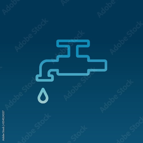 Tap with water drop
