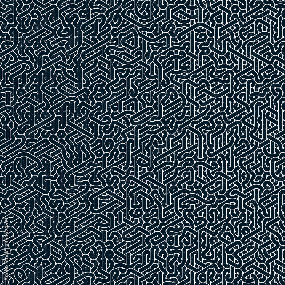 Fototapeta premium Colour Hexagon Tile Connection art background design illustration