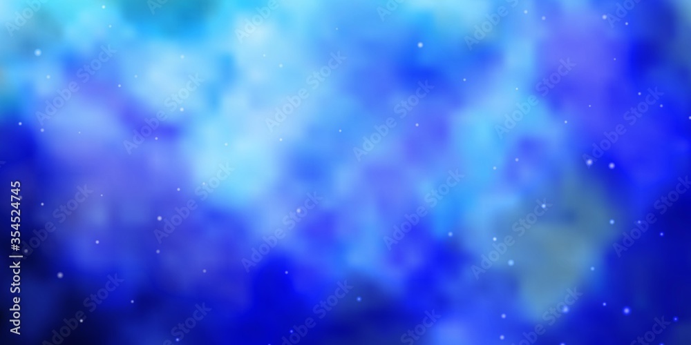 Obraz premium Light BLUE vector pattern with abstract stars. Colorful illustration in abstract style with gradient stars. Pattern for wrapping gifts.