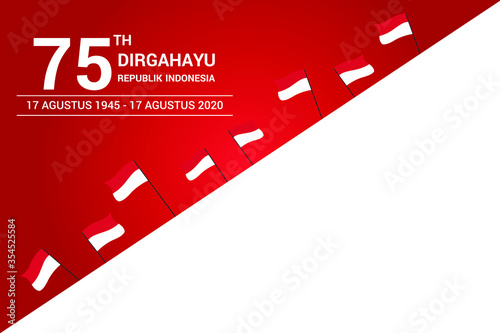 Indonesia Happy Independence Day greeting card