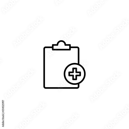 medical report icon vector illustration