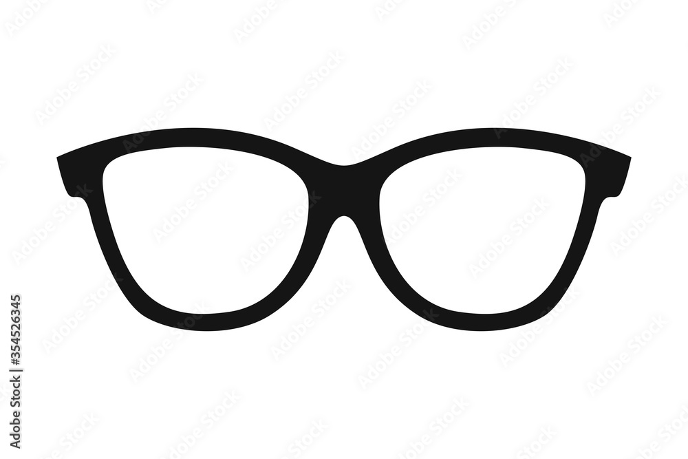 Fototapeta premium Female retro glasses. Vector illustration.