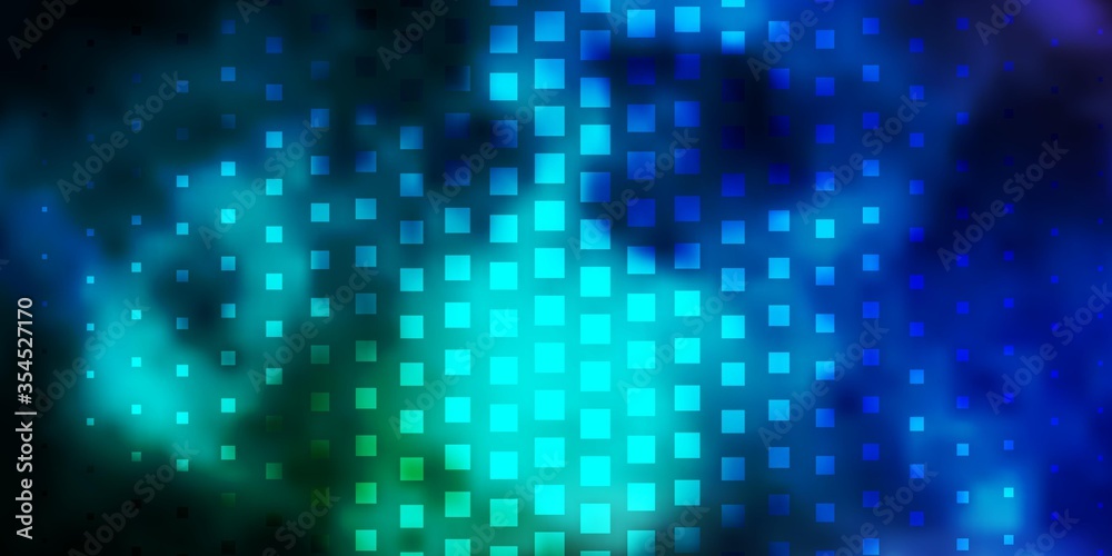 Light BLUE vector background in polygonal style. Rectangles with colorful gradient on abstract background. Design for your business promotion.