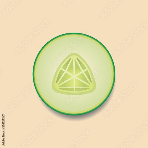 Sliced cucumber