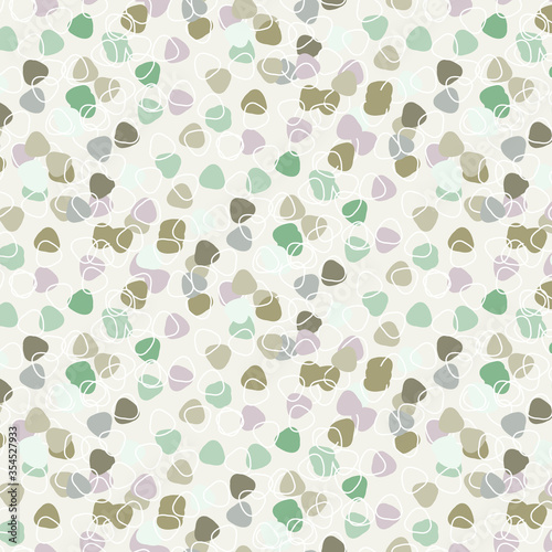 Abstract hand-drawn shape seamless pattern in pastel color. Can use for print, template, fabric, presentation, textile, banner, poster, wallpaper, digital paper.

