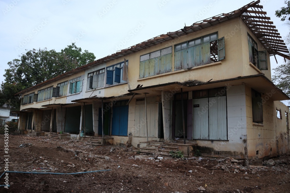 abandoned house in the village abandoned house in the village