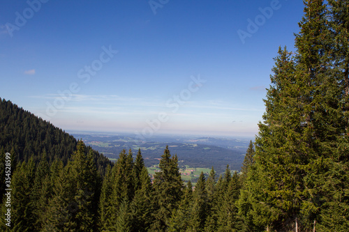 Mountain panorama near Oberammergau in the Bavarian Alps