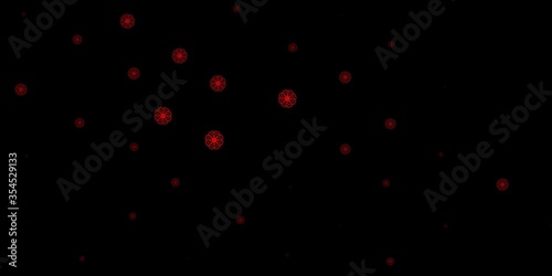 Dark Red vector template with abstract forms.